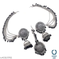 Foxy Trend Oxidised Earrings - Alloy, Bahubali , Multipack: 1